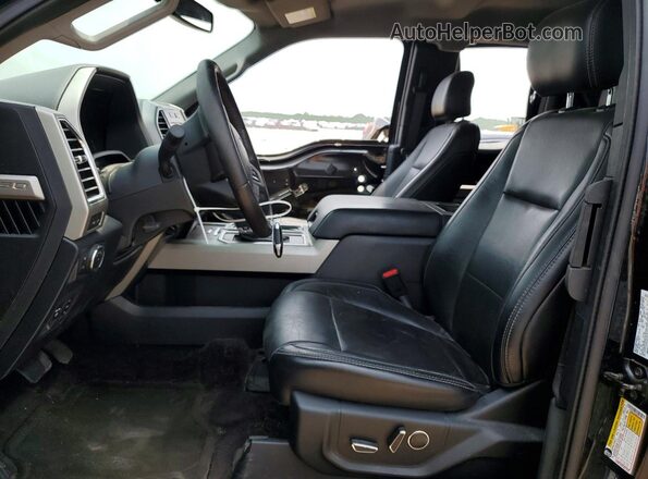 1FTEX1CP6GKF25353 2016 FORD F150 Черный Вид салона спереди