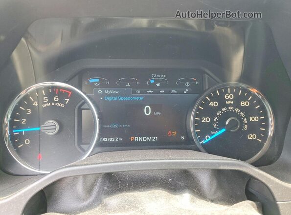 1FTEX1CP6GKF25353 2016 FORD F150 Черный Вид щитка приборов