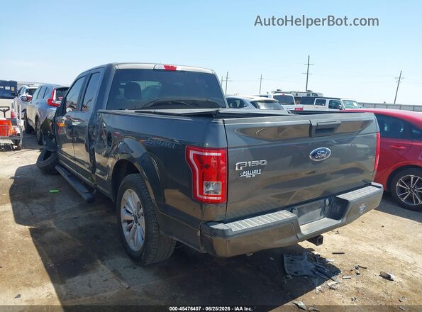 1FTEX1CP6GKF96195 2016 FORD F150 Серый Задняя левая четверть