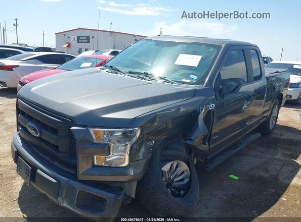 1FTEX1CP6GKF96195 2016 FORD F150 Серый Передняя левая четверть