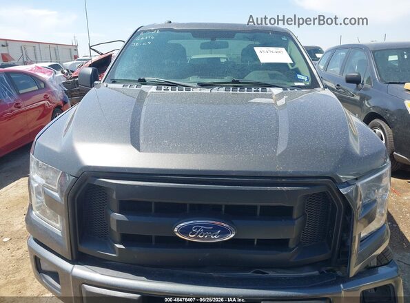 1FTEX1CP6GKF96195 2016 FORD F150 Серый Вид задней части салона