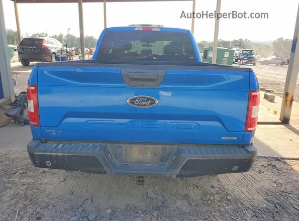 1FTEX1CP6KKE83243 2019 FORD F150 Blue Вид ззаду