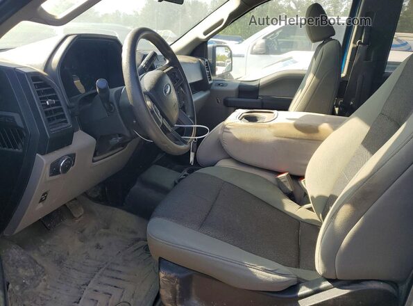 1FTEX1CP6KKE83243 2019 FORD F150 Blue Вид салону спереду