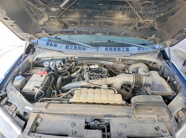 1FTEX1CP6KKE83243 2019 FORD F150 Blue Вид задньої частини салону