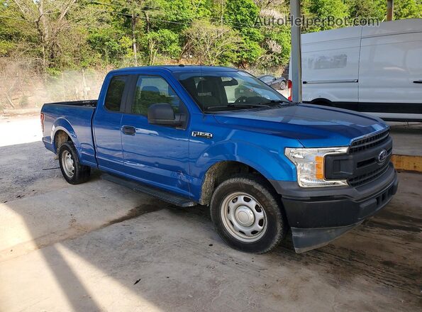 1FTEX1CP6KKE83243 2019 FORD F150 Blue Передня права чверть