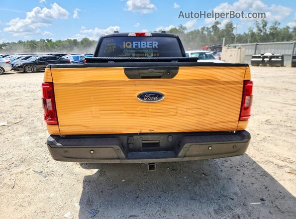 1FTEX1CP6NKD93398 2022 FORD F150 Black Հետևի տեսք