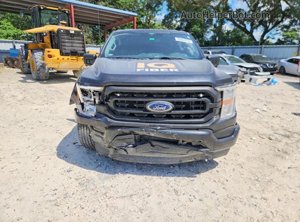 1FTEX1CP6NKD93398 2022 FORD F150 Black Դիմացի տեսք
