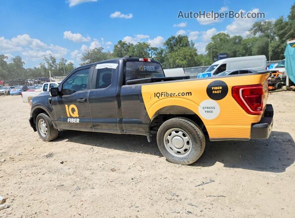 1FTEX1CP6NKD93398 2022 FORD F150 Black Հետևի ձախ