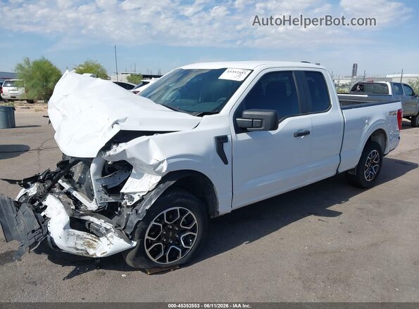 1FTEX1CP6PKE66949 2023 FORD F150 White Առջևի ձախ երեք քառորդ տեսարան