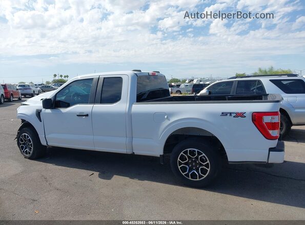 1FTEX1CP6PKE66949 2023 FORD F150 White Սալոնի 360 աստիճան տեսք