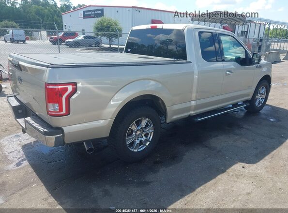1FTEX1CP7HFB62488 2017 FORD F150 Золотой Задняя правая четверть