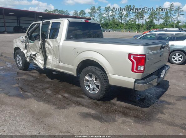 1FTEX1CP7HFB62488 2017 FORD F150 Золотой Задняя левая четверть