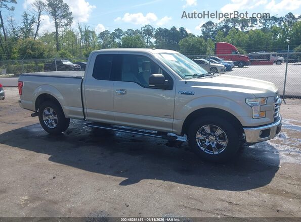 1FTEX1CP7HFB62488 2017 FORD F150 Золотой Вид задней части салона