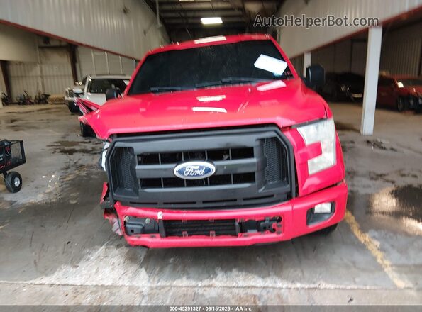1FTEX1CP7HKC09137 2017 FORD F150 Red Սալոնի հետևի տեսք