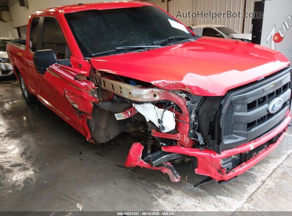1FTEX1CP7HKC09137 2017 FORD F150 Red Դիմացի տեսք