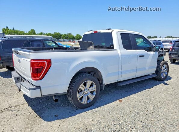 1FTEX1CP7MFB43434 2021 FORD F150 White 