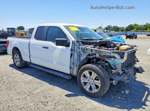 1FTEX1CP7MFB43434 2021 FORD F150 White 