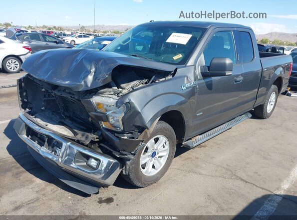 1FTEX1CP8GKF20509 2016 FORD F150 Gray Front left