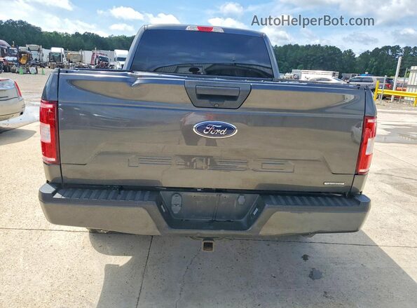 1FTEX1CP8KKC18551 2019 FORD F150 Gray უკანა ხედი