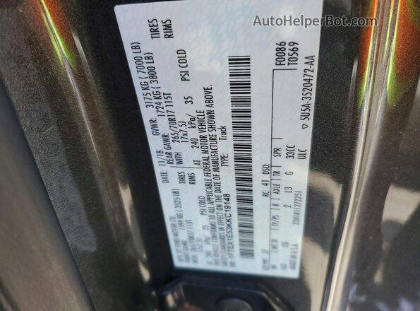 1FTEX1E53KKC19148 2019 FORD F150 Charcoal 