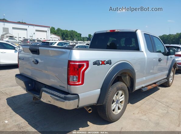 1FTEX1E81GFD59662 2016 FORD F150 Серебряный Задняя правая четверть