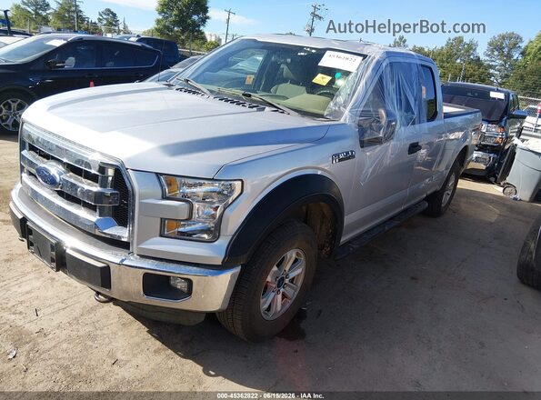 1FTEX1E81GFD59662 2016 FORD F150 Серебряный Передняя левая четверть