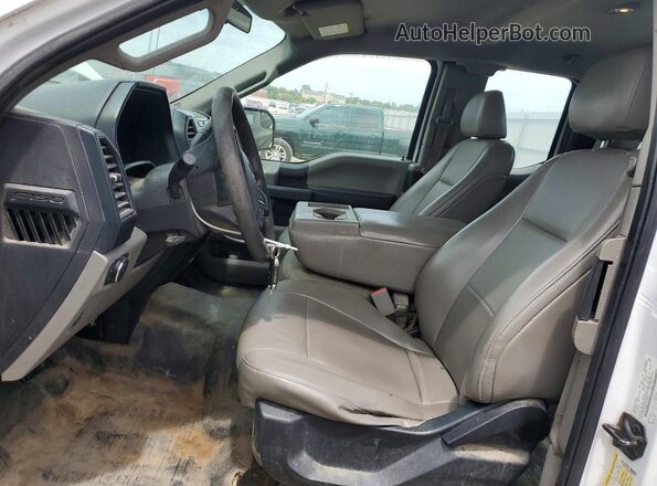 1FTEX1E89GFC00453 2016 FORD F150 White Вид салону спереду