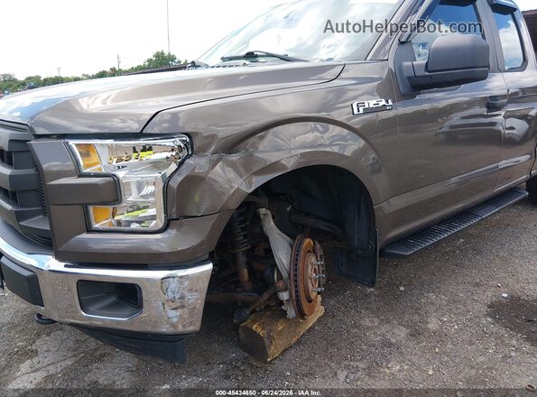 1FTEX1E8XHFA15393 2017 FORD F150 Brown Front view