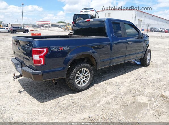 1FTEX1EB1JFC26290 2018 FORD F150 Blue Rear right