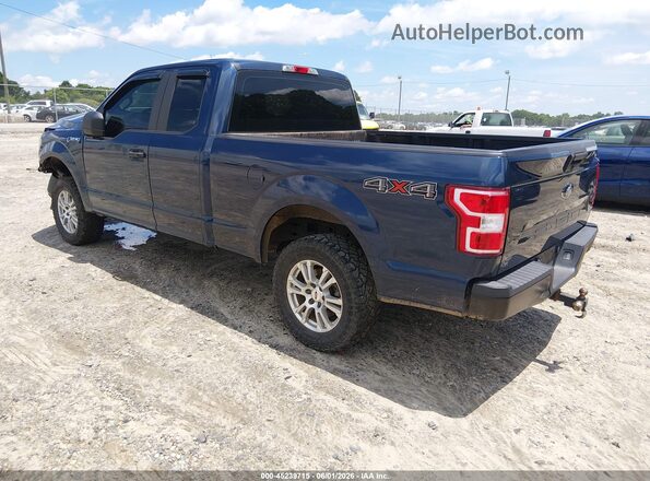 1FTEX1EB1JFC26290 2018 FORD F150 Blue Rear left