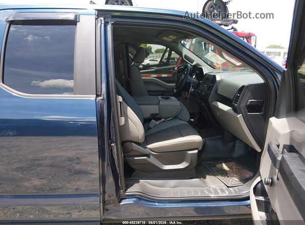 1FTEX1EB1JFC26290 2018 FORD F150 Blue Front interior view