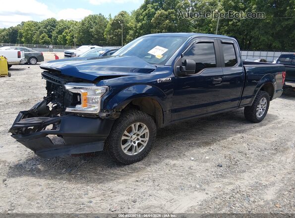 1FTEX1EB1JFC26290 2018 FORD F150 Blue Front left