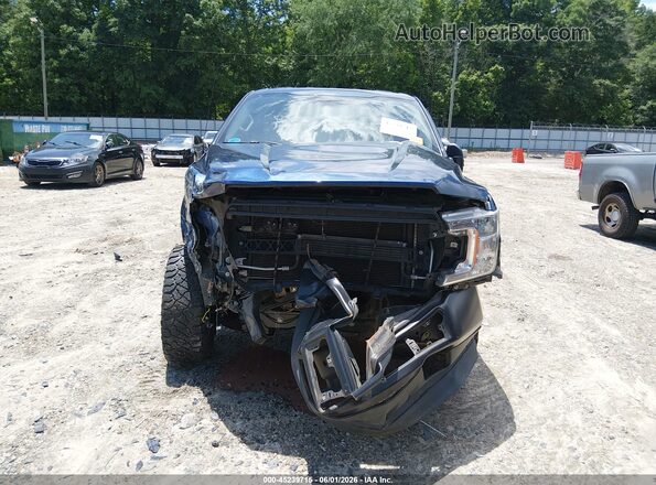 1FTEX1EB1JFC26290 2018 FORD F150 Blue Front view