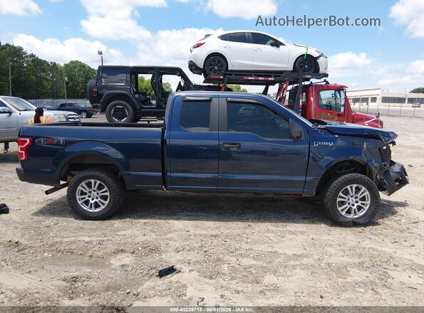 1FTEX1EB1JFC26290 2018 FORD F150 Blue 360 interior view
