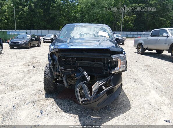 1FTEX1EB1JFC26290 2018 FORD F150 Blue Rear interior view