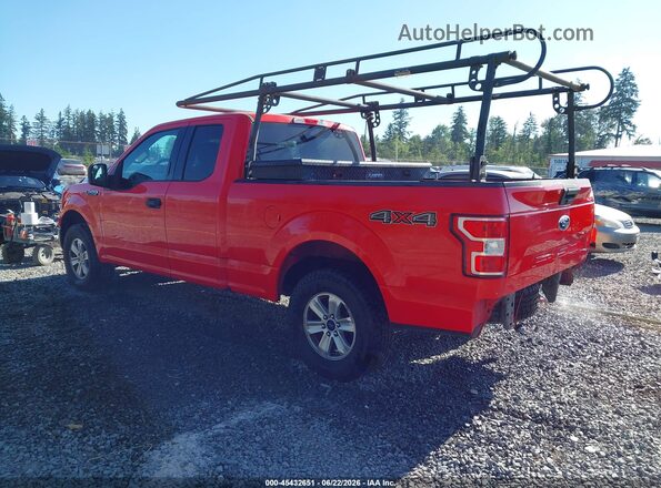 1FTEX1EB1KKE16051 2019 FORD F150 Red Задня ліва чверть