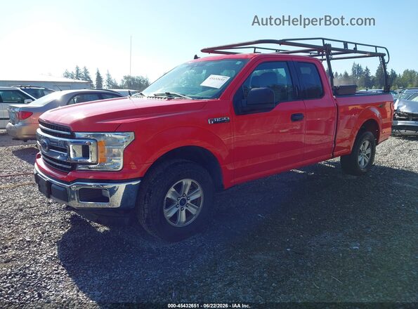 1FTEX1EB1KKE16051 2019 FORD F150 Red Передня ліва чверть