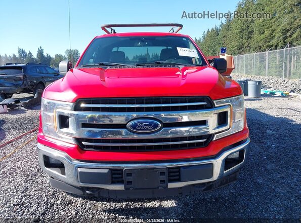 1FTEX1EB1KKE16051 2019 FORD F150 Red Вид щитка приладів