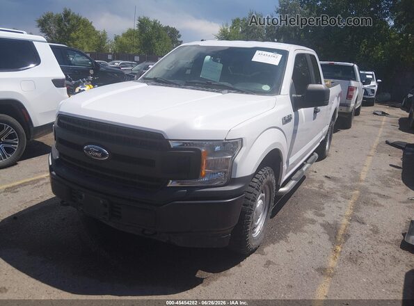 1FTEX1EB2JKE96670 2018 FORD F150 White წინა მარცხენა ხედი სამი მეოთხედიდან