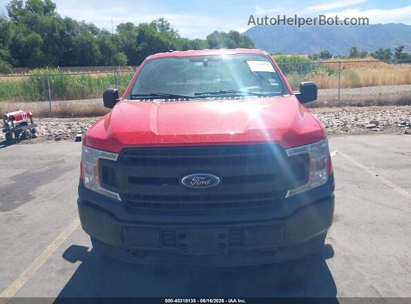 1FTEX1EB2KKD76921 2019 FORD F150 Красный Вид спереди