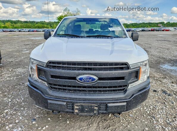 1FTEX1EB3JKF40627 2018 FORD F150 White Դիմացի տեսք