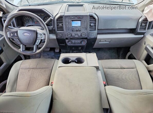 1FTEX1EB3JKF40627 2018 FORD F150 White Առջևի վահանակի տեսք