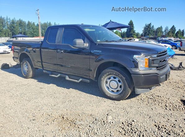 1FTEX1EB3KKD34273 2019 FORD F150 Черный Передняя правая четверть
