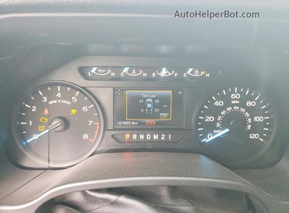 1FTEX1EB3KKD34273 2019 FORD F150 Черный Вид щитка приборов
