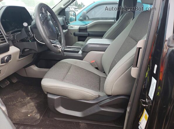 1FTEX1EB3KKD34273 2019 FORD F150 Черный Вид салона спереди