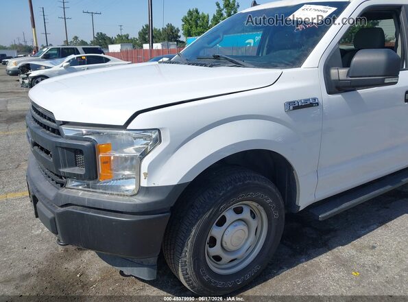 1FTEX1EB4LKF20700 2020 FORD F150 White უკანა სალონის ხედი