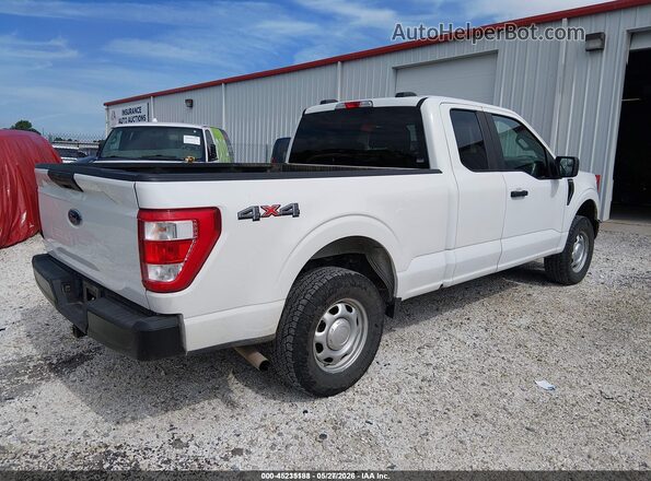 1FTEX1EB4MFB38483 2021 FORD F150 White 