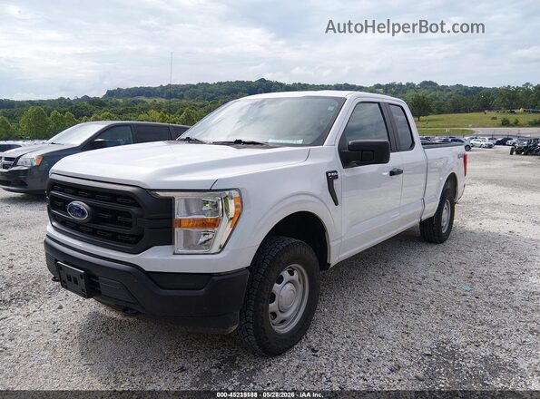 1FTEX1EB4MFB38483 2021 FORD F150 White 