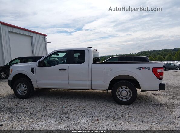 1FTEX1EB4MFB38483 2021 FORD F150 White 