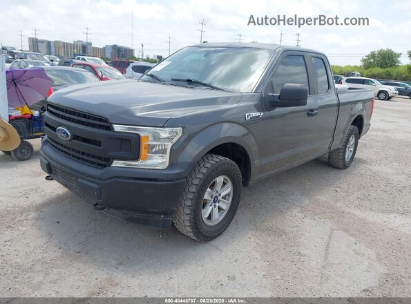 1FTEX1EB5KKD36753 2019 FORD F150 Серый Передняя левая четверть